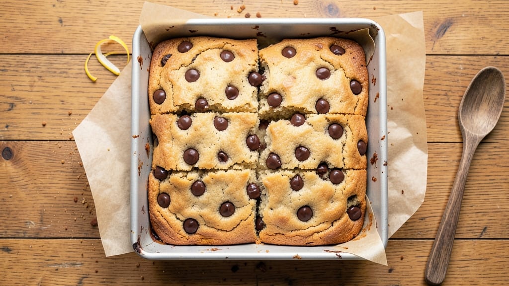 Chocolate Chip Cookie Bars Recipe 8x8: Double-Layered Crunch With Melty Chunks