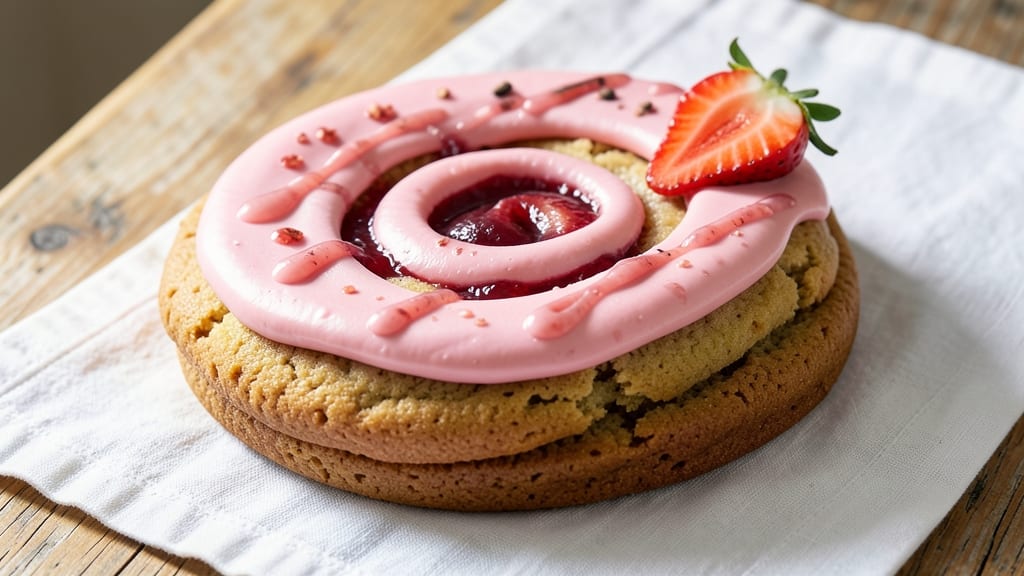 Big Pink Cookie Recipe: Strawberry Vanilla Swirls With Buttery Crunch