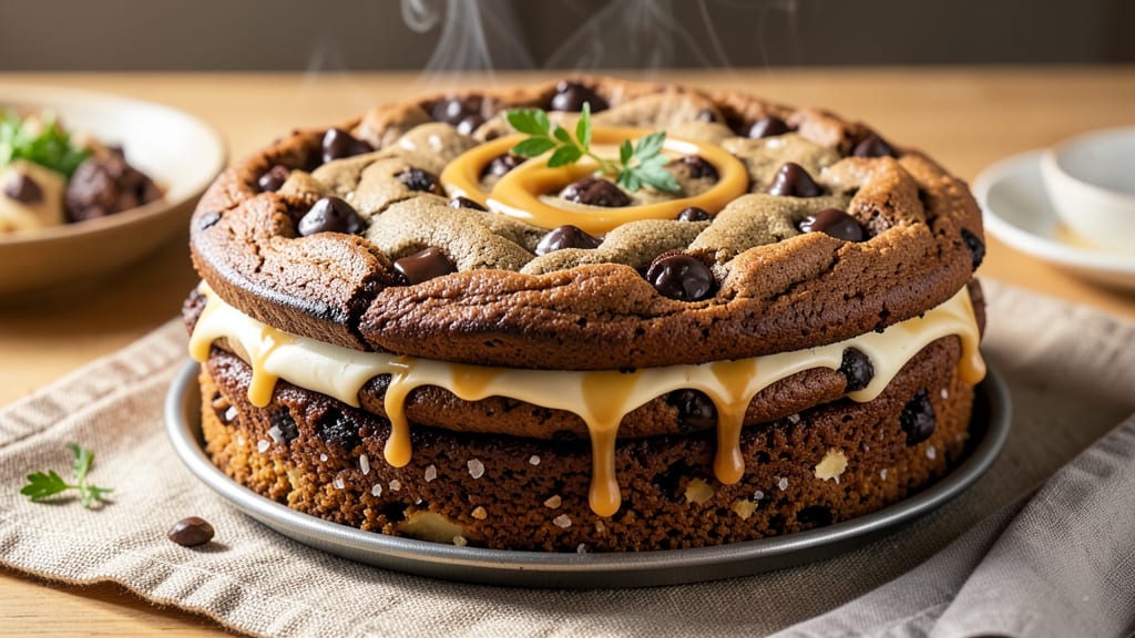 Chocolate Chip Cookie Cake Recipe With Cookie Dough: Triple-Layered Crunch and Hidden Dough Magic