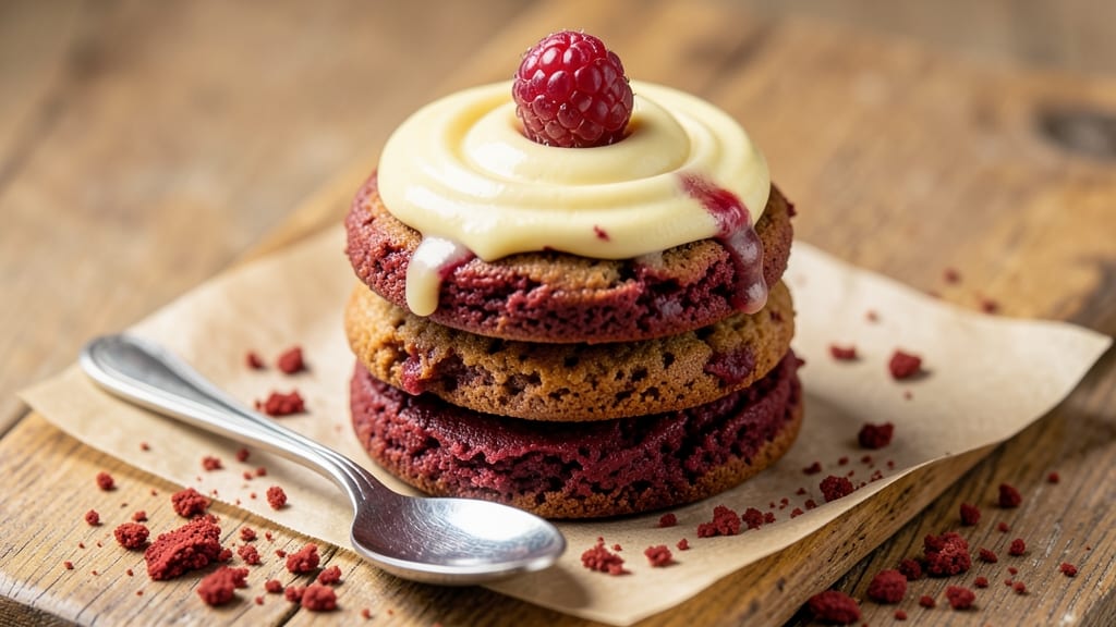 Brooki Bakehouse Red Velvet Cookie Recipe: Cream Cheese Swirls and Crispy Edges