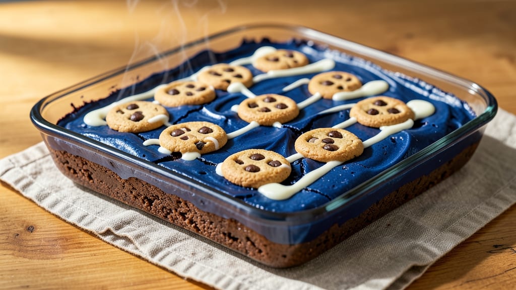 Blue Velvet Cookie Monster Brownies Recipe: Fudgy Swirls With Crunchy Chocolate Chunks