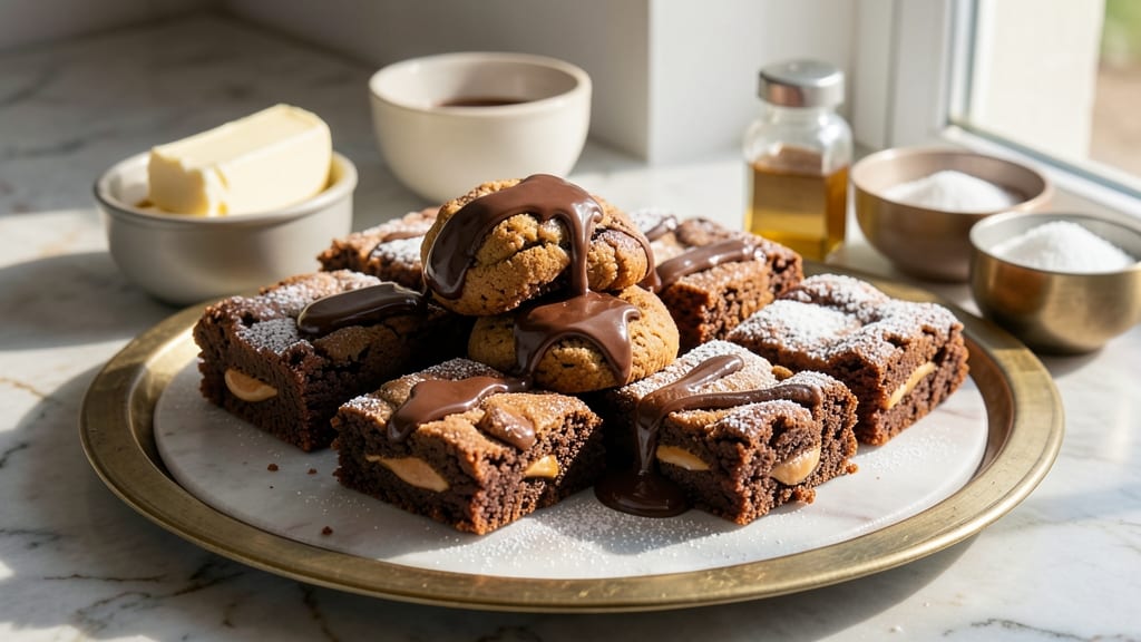 Buckeye Cookie Recipe with Brownie Mix: Nutty Crunch and Creamy Vanilla Hearts
