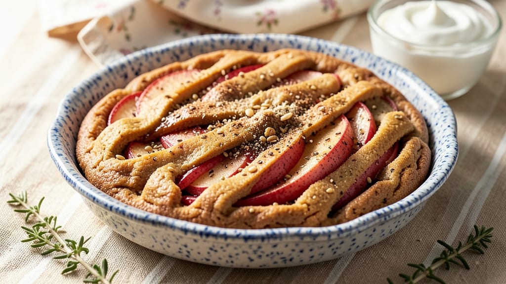 Vegan Apple Pie Cookie Recipe: Spiced Apple Pie Bites With Crunchy Oat Topping