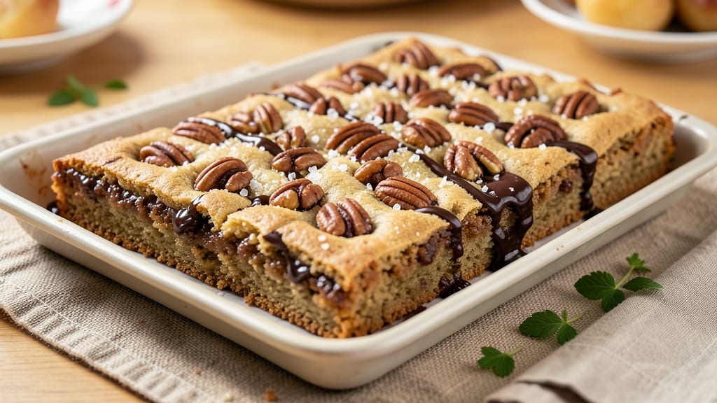 9x13 Cookie Bars Recipe: Double-Layered Crunch With Hidden Chocolate Rivers