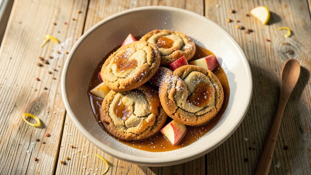 Salted Caramel Apple Cookie Recipe: Apple-Caramel Crunch With Buttery Swirls