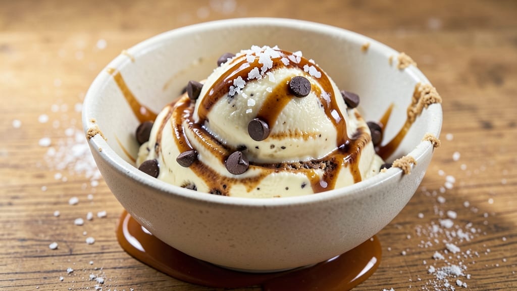 Chocolate Chip Cookie Dough Ice Cream Recipe No Eggs: Raw Dough Swirls With Creamy Vanilla Base