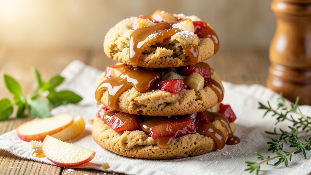 Subway Caramel Apple Cookie Recipe: Chewy Centers Cradled in Caramel Rivers